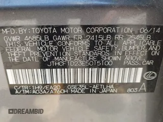 2014 Lexus IS 250 с VIN JTHCF1D23E5015100, выставлен на аукционе IAAI как лот 42232930 с пробегом 120 730 миль миль и . История ставок и продаж доступна на DreamBid. Изображение 9.