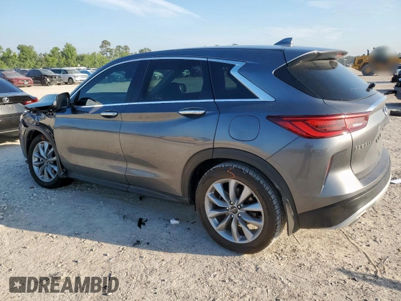 2022 Infiniti QX50 Pure z VIN 3PCAJ5AA6NF117578, wystawiony jako Copart lot #59504895 z przebiegiem 48 873 mil mil oraz Szkoda całkowita • Salvage title. Historia ofert i sprzedaży dostępna na DreamBid. Obrazek 2.
