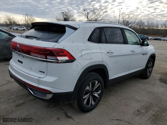 2024 Volkswagen Atlas Cross Sport 2.0T SE with VIN 1V2LE2CA8RC263457, listed as a Copart auction lot 89281675 with 37 mi miles and Salvage Title. Bid and sale history available at carsss.com. Image 3.