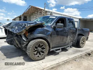 2019 Ram 1500 Warlock z VIN 1C6RR6GG6KS676230, wystawiony jako Copart lot #56482475 z przebiegiem 91 676 mil mil oraz Szkoda całkowita • Salvage title. Historia ofert i sprzedaży dostępna na DreamBid. Obrazek 1.