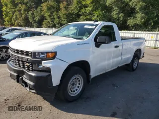 2021 Chevrolet Silverado 1500 Work Truck with VIN 3GCNWAEK0MG400260, listed as a Copart auction lot 71597894 with 53,430 mi miles and Salvage Title. Bid and sale history available at carsss.com. Image 1.