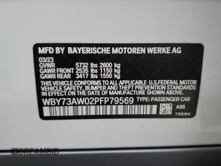 2023 BMW i4 eDrive40 z VIN WBY73AW02PFP79569, wystawiony jako Copart lot #70741883 z przebiegiem 9 396 mil mil oraz . Historia ofert i sprzedaży dostępna na DreamBid. Obrazek 14.