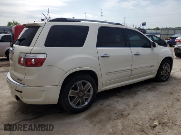 2012 GMC Acadia Denali with VIN 1GKKVTEDXCJ232616, listed as a Copart auction lot 56656055 with 189,808 mi miles and Non repairable. Bid and sale history available at DreamBid. Image 3.
