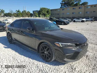 2024 Honda Civic Sedan Sport with VIN 2HGFE2F52RH587001, listed as a Copart auction lot 49578415 with 4,471 mi miles and Salvage Title. Bid and sale history available at carsss.com. Image 4.