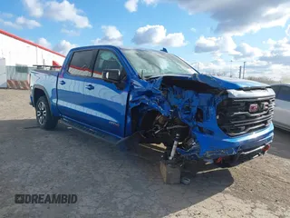 2024 GMC Sierra 1500 AT4 with VIN 1GTUUEE8XRZ214830, listed as a IAAI auction lot 41998601 with 15,006 mi miles and . Bid and sale history available at DreamBid. Image 1.