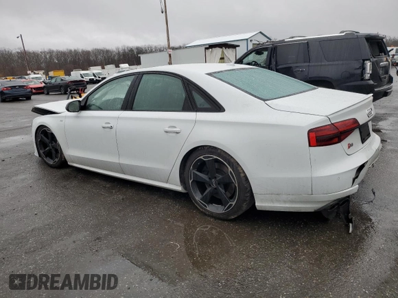 2016 Audi S8 Plus with VIN WUAJ5AFD8GN900070, listed as a Copart auction lot 43043585 with 168,635 mi miles and Salvage Title. Bid and sale history available at carsss.com. Image 2.