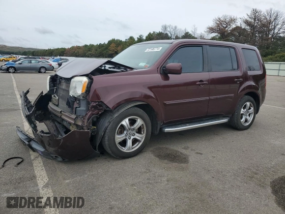 2014 Honda Pilot EX-L with VIN 5FNYF4H53EB040509, listed as a Copart auction lot 73123044 with 91,395 mi miles and Non Repairable. Bid and sale history available at DreamBid. Image 1.