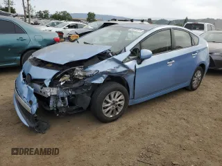 2013 Toyota Prius with VIN JTDKN3DP8D3042195, listed as a Copart auction lot 53387875 with 119,606 mi miles and Salvage Title. Bid and sale history available at DreamBid. Image 1.