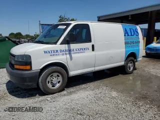 2020 Chevrolet Express Cargo Van with VIN 1GCWGAFP4L1213175, listed as a Copart auction lot 52232035 with 107,999 mi miles and Non Repairable. Bid and sale history available at carsss.com. Image 1.
