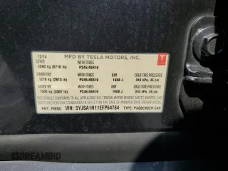 2014 Tesla Model S 60 z VIN 5YJSA1H11EFP64764, wystawiony jako Copart lot #64265815 z przebiegiem 126 191 mil mil oraz Szkoda całkowita • Salvage title. Historia ofert i sprzedaży dostępna na DreamBid. Obrazek 13.