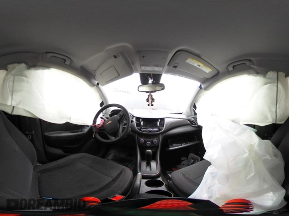 2019 Chevrolet Trax LS with VIN 3GNCJNSB7KL357677, listed as a IAAI auction lot 41897552 with 96,323 mi miles and . Bid and sale history available at DreamBid. Image 20.