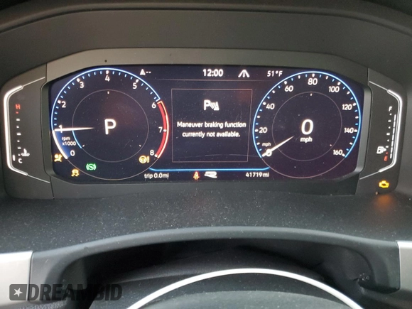 2021 Volkswagen Atlas SEL Premium R-Line with VIN 1V2FE2CA8MC238600, listed as a Copart auction lot 84416164 with 41,719 mi miles and Salvage title. Bid and sale history available at DreamBid. Image 9.