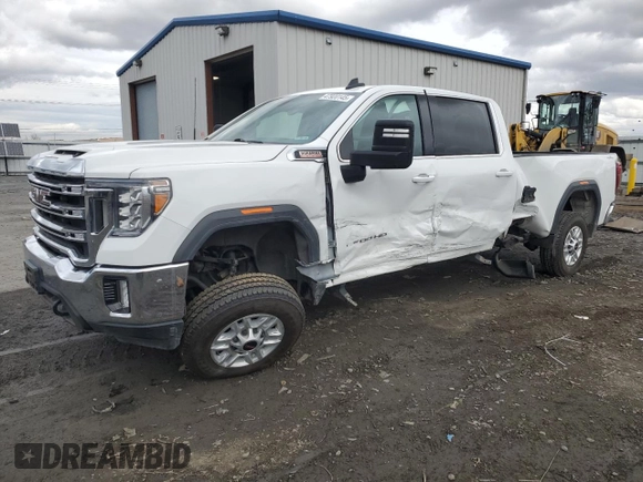 2023 GMC Sierra 2500HD SLE z VIN 1GT49MEY3PF207695, wystawiony jako Copart lot #47920145 z przebiegiem 55 183 mil mil oraz Szkoda całkowita • Salvage title. Historia ofert i sprzedaży dostępna na DreamBid. Obrazek 1.