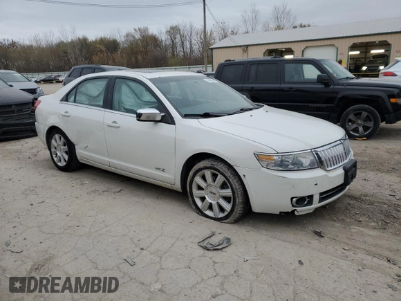 2008 Lincoln MKZ with VIN 3LNHM28T78R628369, listed as a Copart auction lot 80468964 with 120,378 mi miles and Salvage Title. Bid and sale history available at DreamBid. Image 4.