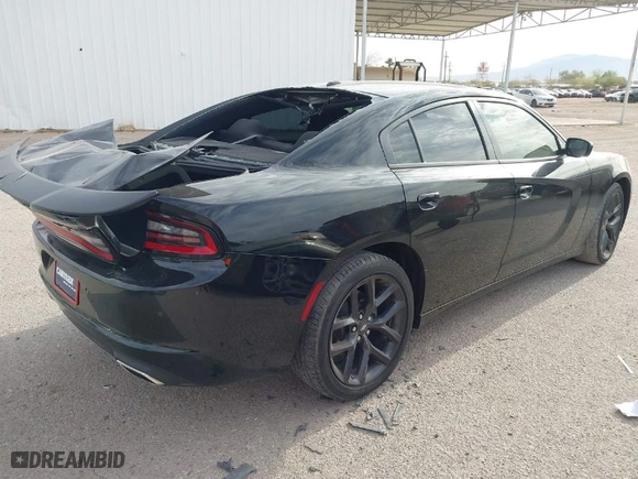 2022 Dodge Charger SXT with VIN 2C3CDXBG6NH202594, listed as a IAAI auction lot 41871366 with 22,793 mi miles. Bid and sale history available at carsss.com. Image 4.