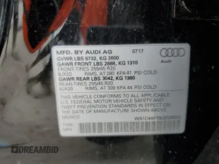 2018 Audi SQ5 Prestige with VIN WA1C4AFY9J2028352, listed as a Copart auction lot 50319905 with 44,642 mi miles and Salvage Title. Bid and sale history available at carsss.com. Image 13.