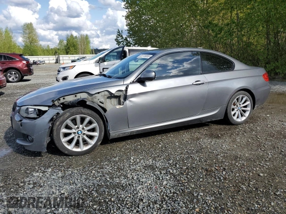 2011 BMW 3 Series 328i xDrive with VIN WBAKF5C57BE656436, listed as a Copart auction lot 53773085 with 122,920 mi miles and Salvage title. Bid and sale history available at DreamBid. Image 1.