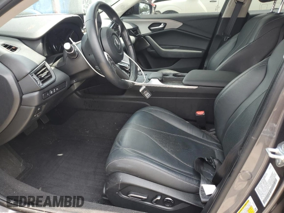 2022 Acura TLX Technology with VIN 19UUB5F45NA002431, listed as a Copart auction lot 63134745 with 41,316 mi miles and Salvage title. Bid and sale history available at DreamBid. Image 7.