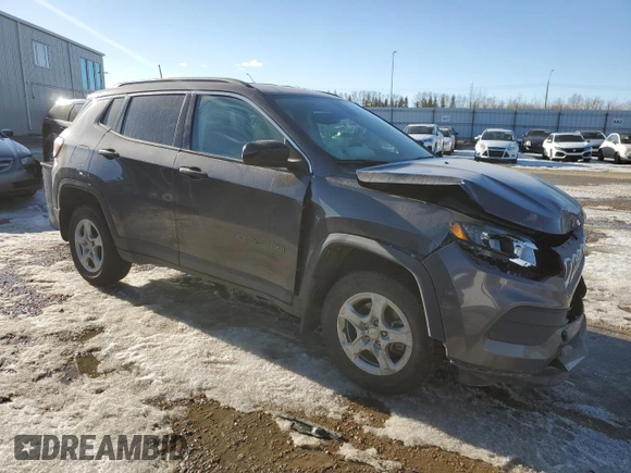 2022 Jeep Compass Sport z VIN 3C4NJDABXNT120425, wystawiony jako Copart lot #47820955 z przebiegiem 80 527 mil mil oraz Szkoda całkowita • Salvage title. Historia ofert i sprzedaży dostępna na DreamBid. Obrazek 4.
