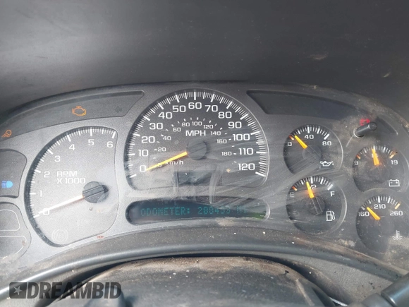 2003 Chevrolet Silverado 1500 with VIN 2GCEC19T731186984, listed as a IAAI auction lot 41521313 with 288,433 mi miles. Bid and sale history available at carsss.com. Image 7.