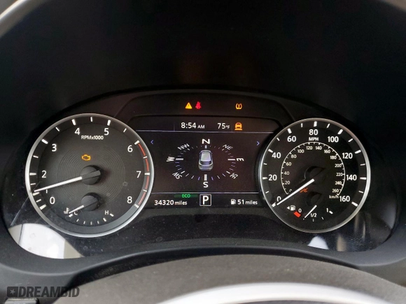 2019 Infiniti QX50 LUXE with VIN 3PCAJ5M30KF111736, listed as a Copart auction lot 51330965 with 34,320 mi miles and Clean Title. Bid and sale history available at carsss.com. Image 9.