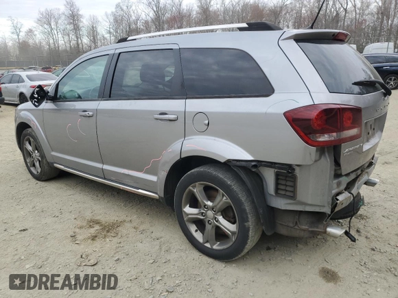 2017 Dodge Journey Crossroad Plus z VIN 3C4PDDGG6HT578759, wystawiony jako Copart lot #49619255 z przebiegiem 157 394 mil mil oraz Szkoda całkowita • Salvage title. Historia ofert i sprzedaży dostępna na DreamBid. Obrazek 2.
