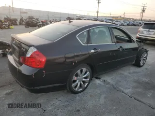 2007 Infiniti M45 Sdn with VIN JNKBY01E07M402386, listed as a Copart auction lot 83466664 with 168,364 mi miles and Salvage Title. Bid and sale history available at carsss.com. Image 3.