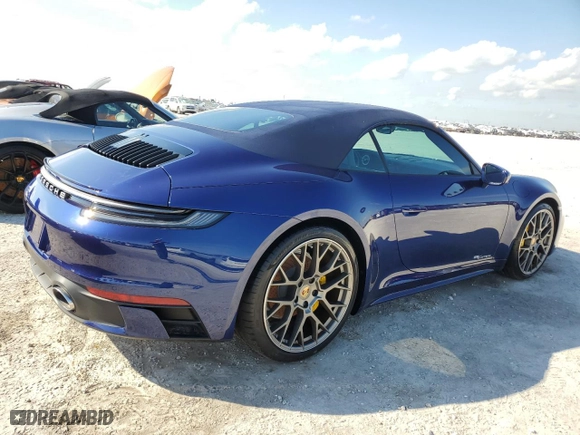 2024 Porsche 911 Carrera with VIN WP0CA2A91RS238542, listed as a Copart auction lot 75004824 with 0 mi miles and Non Repairable. Bid and sale history available at carsss.com. Image 3.