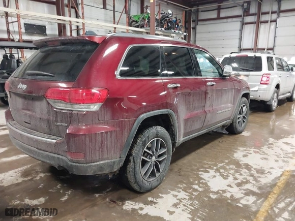 2017 Jeep Grand Cherokee Limited with VIN 1C4RJFBG5HC899210, listed as a IAAI auction lot 41636393 with 182,854 mi miles. Bid and sale history available at carsss.com. Image 4.