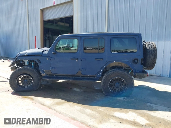 2022 Jeep Wrangler Unlimited Sahara with VIN 1C4HJXEN1NW262546, listed as a IAAI auction lot 41975925 with 17,994 mi miles and . Bid and sale history available at DreamBid. Image 15.