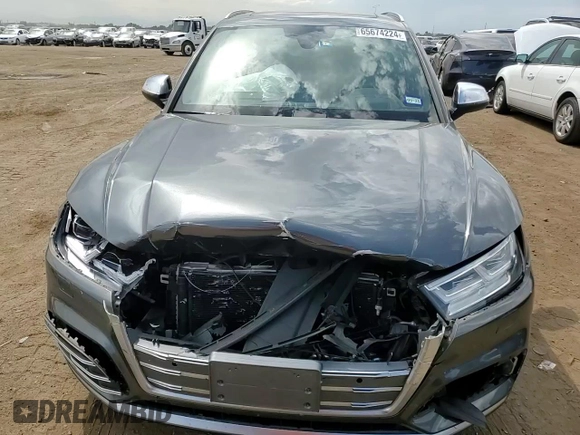 2018 Audi SQ5 Prestige with VIN WA1C4AFY8J2183653, listed as a Copart auction lot 65674224 with 23,128 mi miles and Salvage Title. Bid and sale history available at DreamBid. Image 12.