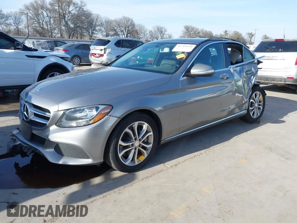 2015 Mercedes-Benz C 300 with VIN 55SWF4JBXFU077676, listed as a IAAI auction lot 41714534 with 104,177 mi miles and . Bid and sale history available at DreamBid. Image 23.