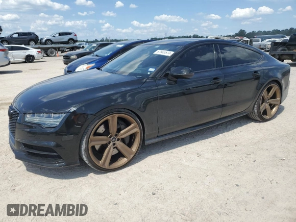 2016 Audi S7 with VIN WAUW2AFC8GN008126, listed as a Copart auction lot 67843574 with 78,139 mi miles and Salvage Title. Bid and sale history available at carsss.com. Image 1.