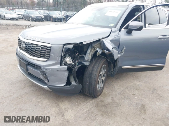 2021 Kia Telluride EX with VIN 5XYP34HCXMG123526, listed as a IAAI auction lot 41842912 with 54,675 mi miles and . Bid and sale history available at DreamBid. Image 6.