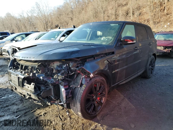 2021 Land Rover Range Rover Sport HST with VIN SALWS2RU0MA774280, listed as a Copart auction lot 84908794 with 19,554 mi miles and Salvage Title. Bid and sale history available at carsss.com. Image 1.
