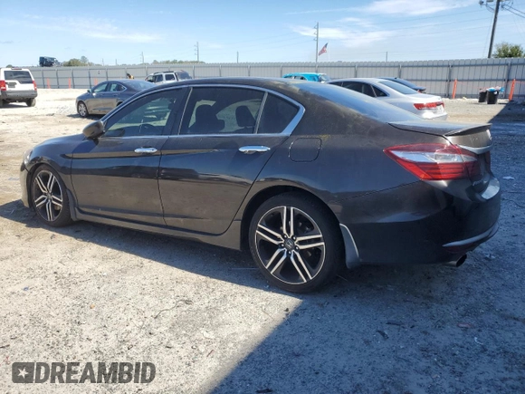 2017 Honda Accord Sedan Sport with VIN 1HGCR2F57HA285272, listed as a Copart auction lot 45609575 with 95,451 mi miles and Salvage Title. Bid and sale history available at carsss.com. Image 2.