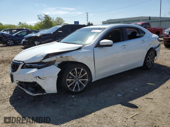 2015 Acura TLX V6 with VIN 19UUB2F38FA010790, listed as a Copart auction lot 58811015 with 73,973 mi miles and Salvage title. Bid and sale history available at DreamBid. Image 1.