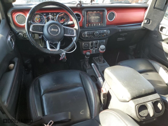 2020 Jeep Wrangler Unlimited Rubicon with VIN 1C4HJXFGXLW191750, listed as a Copart auction lot 44321065 with 70,707 mi miles and Salvage Title. Bid and sale history available at carsss.com. Image 8.