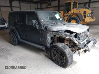 2024 Jeep Wrangler High Altitude z VIN 1C4RJXU68RW176137, wystawiony jako IAAI lot #41326725 z przebiegiem Nie podano mil oraz . Historia ofert i sprzedaży dostępna na DreamBid. Obrazek 1.
