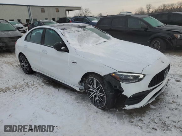 2024 Mercedes-Benz C 43 AMG z VIN W1KAF8HB9RR236684, wystawiony jako Copart lot #45281485 z przebiegiem 467 mil mil oraz Szkoda całkowita • Salvage title. Historia ofert i sprzedaży dostępna na DreamBid. Obrazek 4.