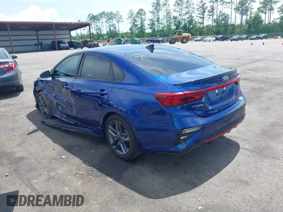 2021 Kia Forte GT-Line with VIN 3KPF34AD5ME280232, listed as a IAAI auction lot 42469251 with 33,275 mi miles and . Bid and sale history available at DreamBid. Image 3.