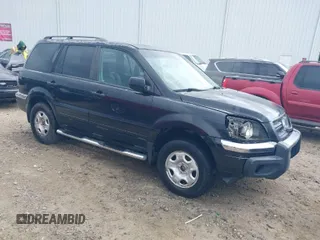 2005 Honda Pilot EX-L with VIN 5FNYF18575B037806, listed as a IAAI auction lot 41648506 with 384,633 mi miles. Bid and sale history available at carsss.com. Image 1.