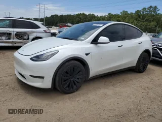2022 Tesla Model Y Long Range z VIN 7SAYGDEEXNA011879, wystawiony jako Copart lot #60064505 z przebiegiem 118 580 mil mil oraz Szkoda całkowita • Salvage title. Historia ofert i sprzedaży dostępna na DreamBid. Obrazek 1.
