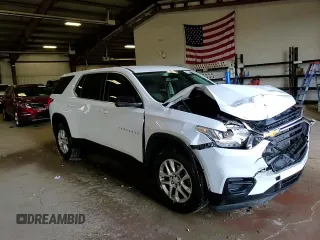 2021 Chevrolet Traverse LS with VIN 1GNERFKW5MJ222976, listed as a Copart auction lot 61166715 with 66,231 mi miles and Salvage title. Bid and sale history available at DreamBid. Image 14.