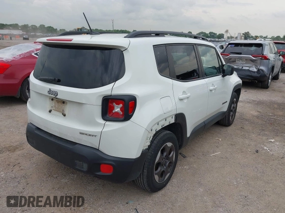 2017 Jeep Renegade Sport with VIN ZACCJAAB9HPF74358, listed as a IAAI auction lot 42467736 with 167,858 mi miles and . Bid and sale history available at DreamBid. Image 4.
