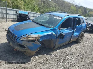 2018 Jeep Cherokee Trailhawk with VIN 1C4PJMBB4JD502876, listed as a Copart auction lot 54235325 with 87,635 mi miles and Salvage title. Bid and sale history available at DreamBid. Image 1.