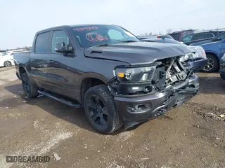 2020 Ram 1500 Big Horn with VIN 1C6RRFFG5LN220480, listed as a IAAI auction lot 41109343 with 57,086 mi miles. Bid and sale history available at carsss.com. Image 1.