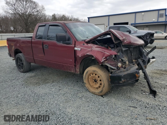 2005 Ford F-150 STX with VIN 1FTRX12W65NA78366, listed as a Copart auction lot 44186555 with 0 mi miles and Salvage Title. Bid and sale history available at carsss.com. Image 4.