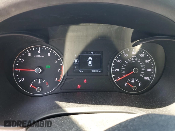 2017 Kia Optima LX with VIN 5XXGT4L39HG175053, listed as a Copart auction lot 57954765 with 92,867 mi miles and Salvage title. Bid and sale history available at DreamBid. Image 9.
