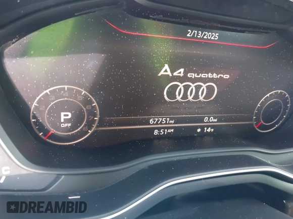 2018 Audi A4 Premium с VIN WAUDNAF48JN020565, выставлен на аукционе IAAI как лот 41370691 с пробегом 67 751 миль миль и . История ставок и продаж доступна на DreamBid. Изображение 7.